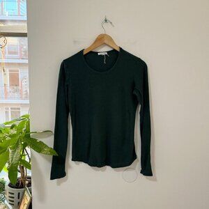 Standard James Perse Green Long Sleeve Tee Size 0